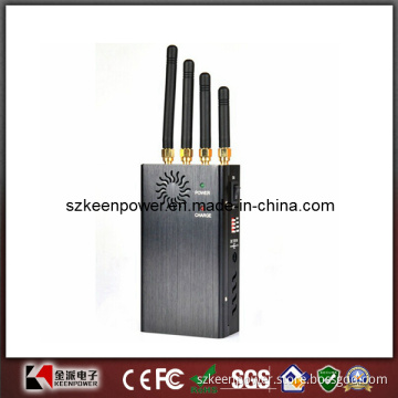 Four Bands Handheld WiFi and Cell Phone Signal Jammer with Single-Band Control